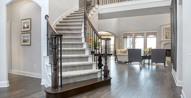 Staircase inside of home.