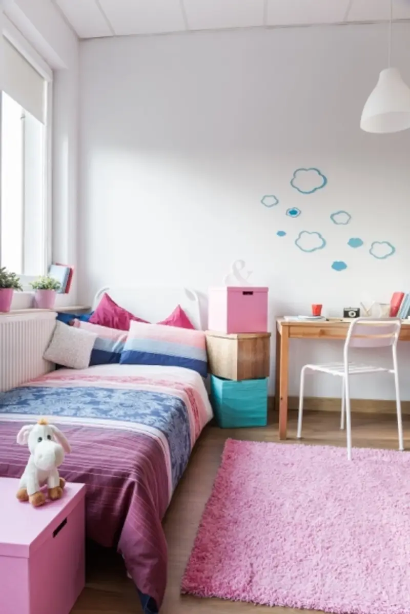 Pink and White Tween Bedroom Pink and White Tween Bedroom